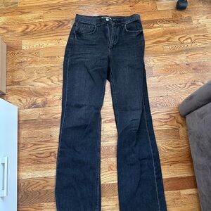 Mango Black Straight Leg Women's Jeans